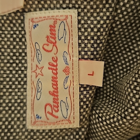 PANHANDLE SLIM Cowboy Core Monochrome Pin Dot Western Snap Shirt - Picture 7 of 9